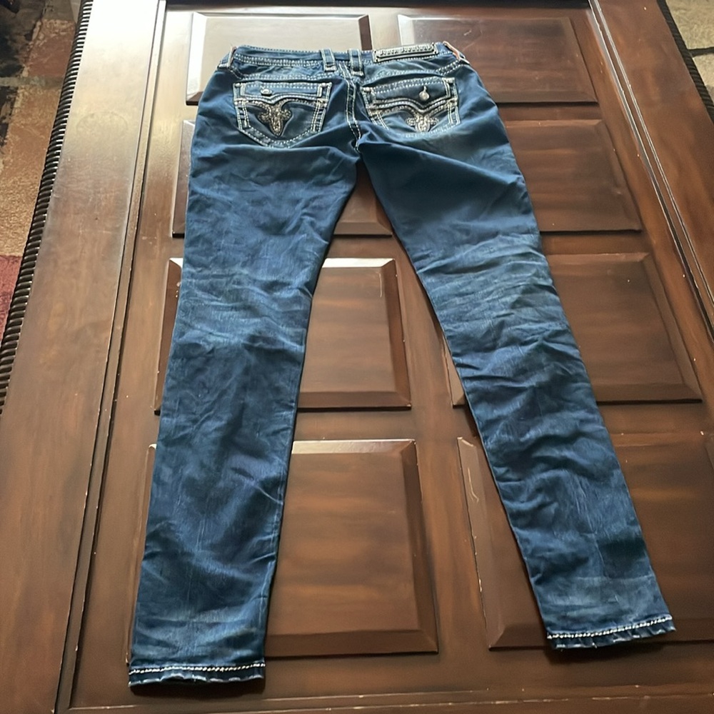 Women’s Rock Revival Betty Skinny blue jeans size 27 - Picture 5 of 15
